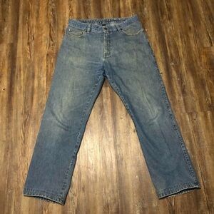 Ermengildo Zegna Jeans Men's 34 5 Pocket Straight Leg Relaxed Fit Denim